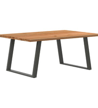 Esstisch Hellbraun 180x120x74 cm Massivholz Eiche Rechteckig