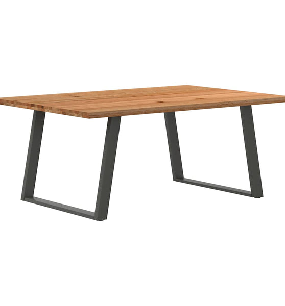 Esstisch Hellbraun 180x120x74 cm Massivholz Eiche Rechteckig