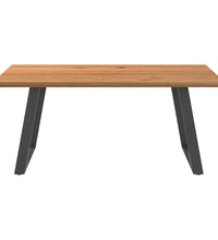 Esstisch Hellbraun 180x120x74 cm Massivholz Eiche Rechteckig