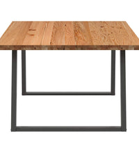 Esstisch Hellbraun 180x120x74 cm Massivholz Eiche Rechteckig