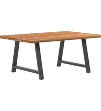 Esstisch Hellbraun 180x120x74 cm Massivholz Eiche Rechteckig