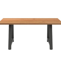 Esstisch Hellbraun 180x120x74 cm Massivholz Eiche Rechteckig