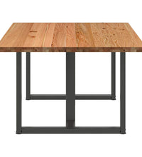 Esstisch Hellbraun 180x120x74 cm Massivholz Eiche Rechteckig