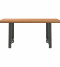 Esstisch Hellbraun 180x120x74 cm Massivholz Eiche Rechteckig