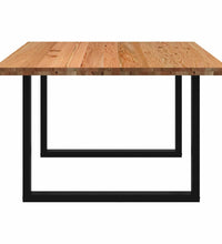 Esstisch Hellbraun 180x120x74 cm Massivholz Eiche Rechteckig