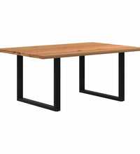 Esstisch Hellbraun 180x120x74 cm Massivholz Eiche Rechteckig