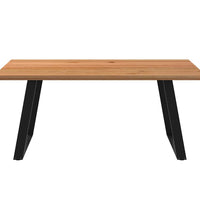 Esstisch Hellbraun 180x120x74 cm Massivholz Eiche Rechteckig