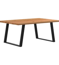 Esstisch Hellbraun 180x120x74 cm Massivholz Eiche Rechteckig