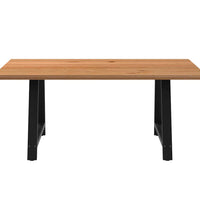 Esstisch Hellbraun 180x120x74 cm Massivholz Eiche Rechteckig