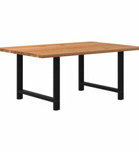 Esstisch Hellbraun 180x120x74 cm Massivholz Eiche Rechteckig