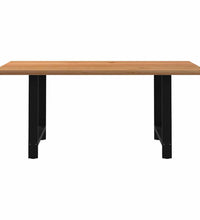 Esstisch Hellbraun 180x120x74 cm Massivholz Eiche Rechteckig