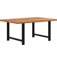 Esstisch Hellbraun 180x120x74 cm Massivholz Eiche Rechteckig