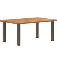 Esstisch Hellbraun 180x120x74 cm Massivholz Eiche Rechteckig