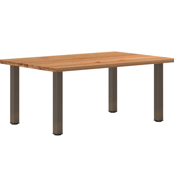 Esstisch Hellbraun 180x120x74 cm Massivholz Eiche Rechteckig