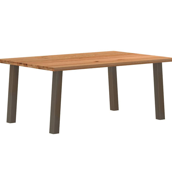 Esstisch Hellbraun 180x120x74 cm Massivholz Eiche Rechteckig