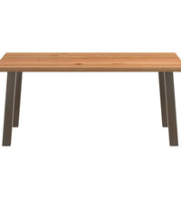 Esstisch Hellbraun 180x120x74 cm Massivholz Eiche Rechteckig