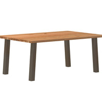 Esstisch Hellbraun 180x120x74 cm Massivholz Eiche Rechteckig