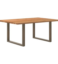 Esstisch Hellbraun 180x120x74 cm Massivholz Eiche Rechteckig