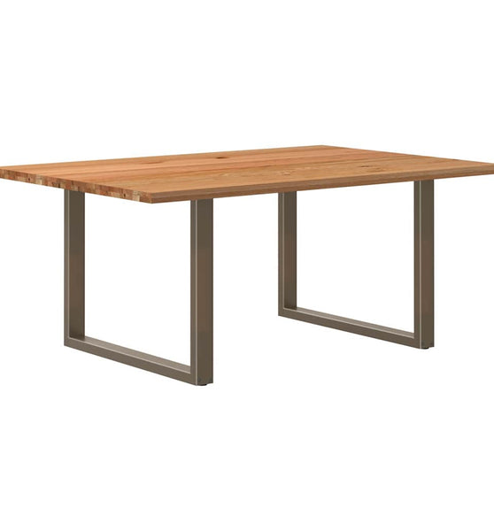 Esstisch Hellbraun 180x120x74 cm Massivholz Eiche Rechteckig