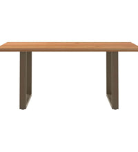 Esstisch Hellbraun 180x120x74 cm Massivholz Eiche Rechteckig