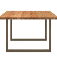 Esstisch Hellbraun 180x120x74 cm Massivholz Eiche Rechteckig
