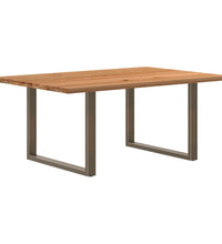 Esstisch Hellbraun 180x120x74 cm Massivholz Eiche Rechteckig