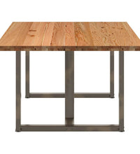 Esstisch Hellbraun 180x120x74 cm Massivholz Eiche Rechteckig