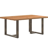 Esstisch Hellbraun 180x120x74 cm Massivholz Eiche Rechteckig