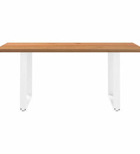 Esstisch Hellbraun 180x120x74 cm Massivholz Eiche Rechteckig