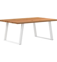 Esstisch Hellbraun 180x120x74 cm Massivholz Eiche Rechteckig