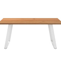 Esstisch Hellbraun 180x120x74 cm Massivholz Eiche Rechteckig