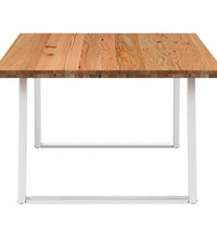 Esstisch Hellbraun 180x120x74 cm Massivholz Eiche Rechteckig