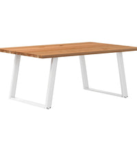 Esstisch Hellbraun 180x120x74 cm Massivholz Eiche Rechteckig