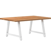 Esstisch Hellbraun 180x120x74 cm Massivholz Eiche Rechteckig