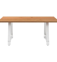 Esstisch Hellbraun 180x120x74 cm Massivholz Eiche Rechteckig