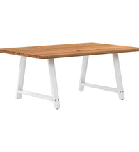 Esstisch Hellbraun 180x120x74 cm Massivholz Eiche Rechteckig