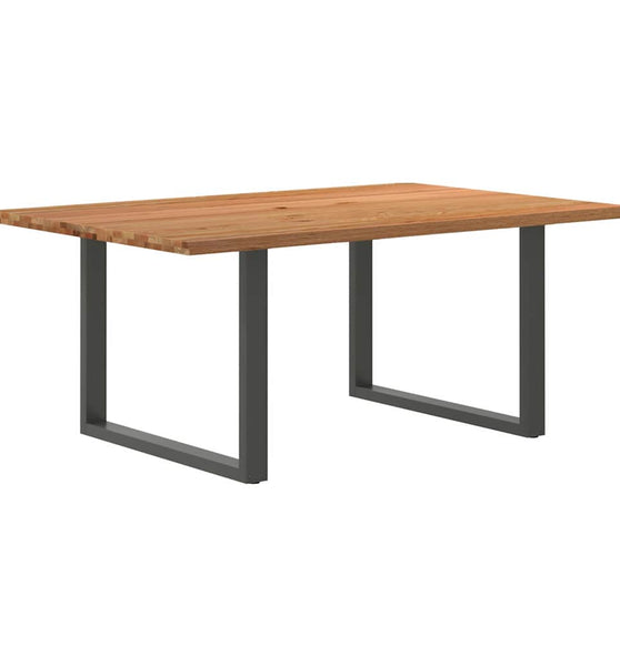 Esstisch Hellbraun 180x120x74 cm Massivholz Eiche Rechteckig