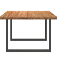 Esstisch Hellbraun 180x120x74 cm Massivholz Eiche Rechteckig