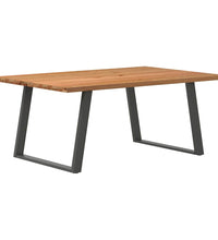 Esstisch Hellbraun 180x120x74 cm Massivholz Eiche