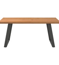 Esstisch Hellbraun 180x120x74 cm Massivholz Eiche