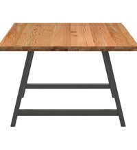 Esstisch mit Baumkanten 180x120x74 cm Massivholz Eiche