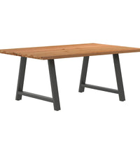 Esstisch mit Baumkanten 180x120x74 cm Massivholz Eiche