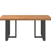 Esstisch mit Baumkanten 180x120x74 cm Massivholz Eiche