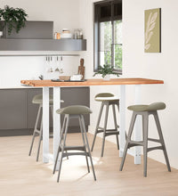 Bartisch Hellbraun 180x80x112 cm Massivholz Eiche Rechteckig