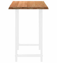 Bartisch Hellbraun 180x80x112 cm Massivholz Eiche Rechteckig