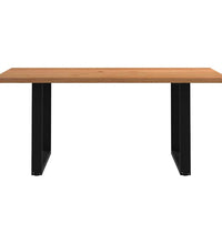 Esstisch Hellbraun 180x120x74 cm Massivholz Eiche Rechteckig