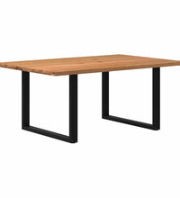 Esstisch Hellbraun 180x120x74 cm Massivholz Eiche Rechteckig