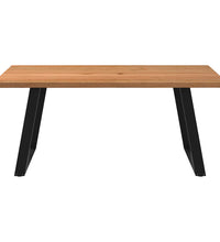 Esstisch Hellbraun 180x120x74 cm Massivholz Eiche