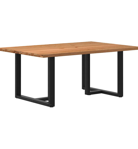 Esstisch mit Baumkanten 180x120x74 cm Massivholz Eiche