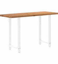 Bartisch Hellbraun 200x80x112 cm Massivholz Eiche Rechteckig